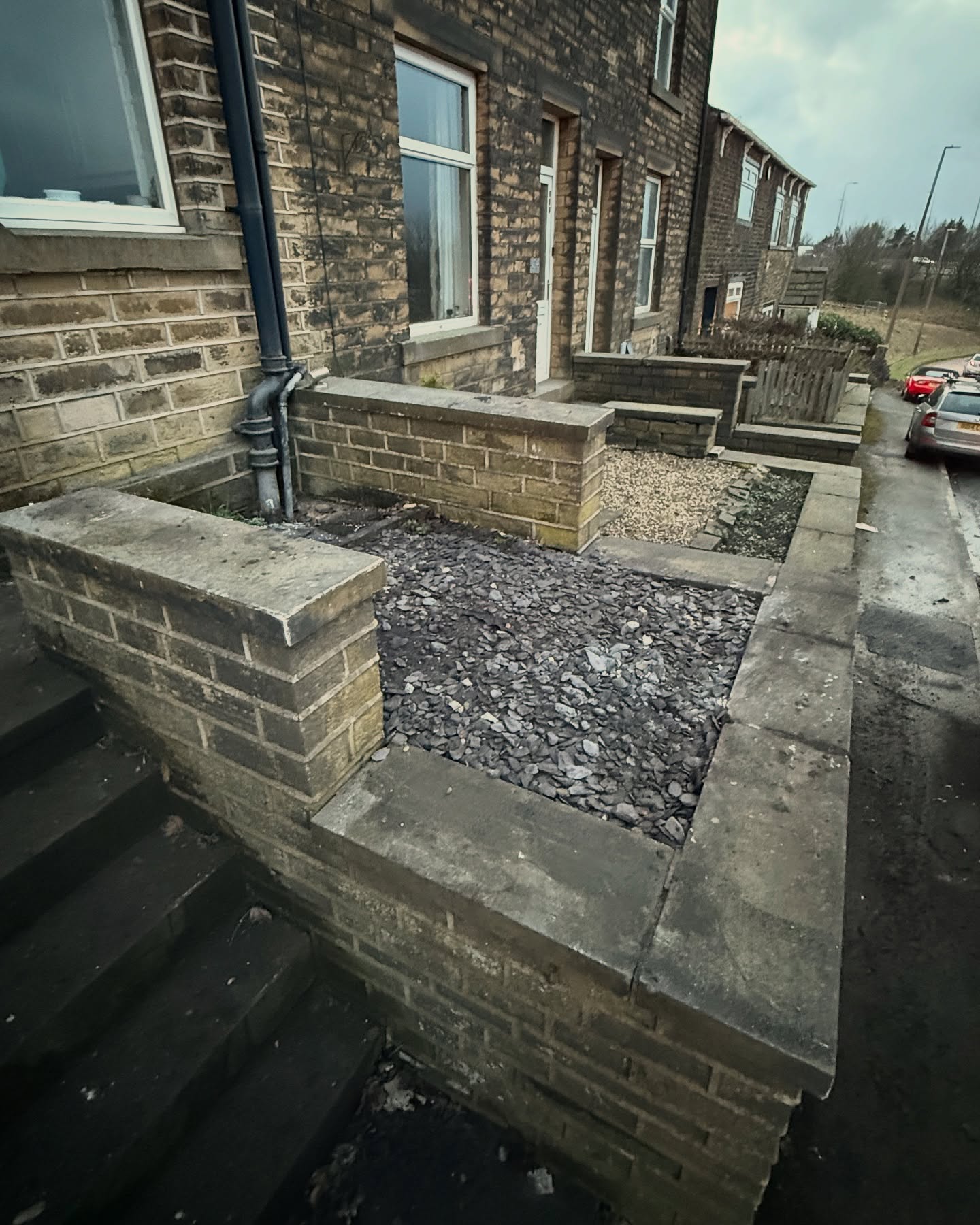 waste materials removed from a garden in West Yorkshire