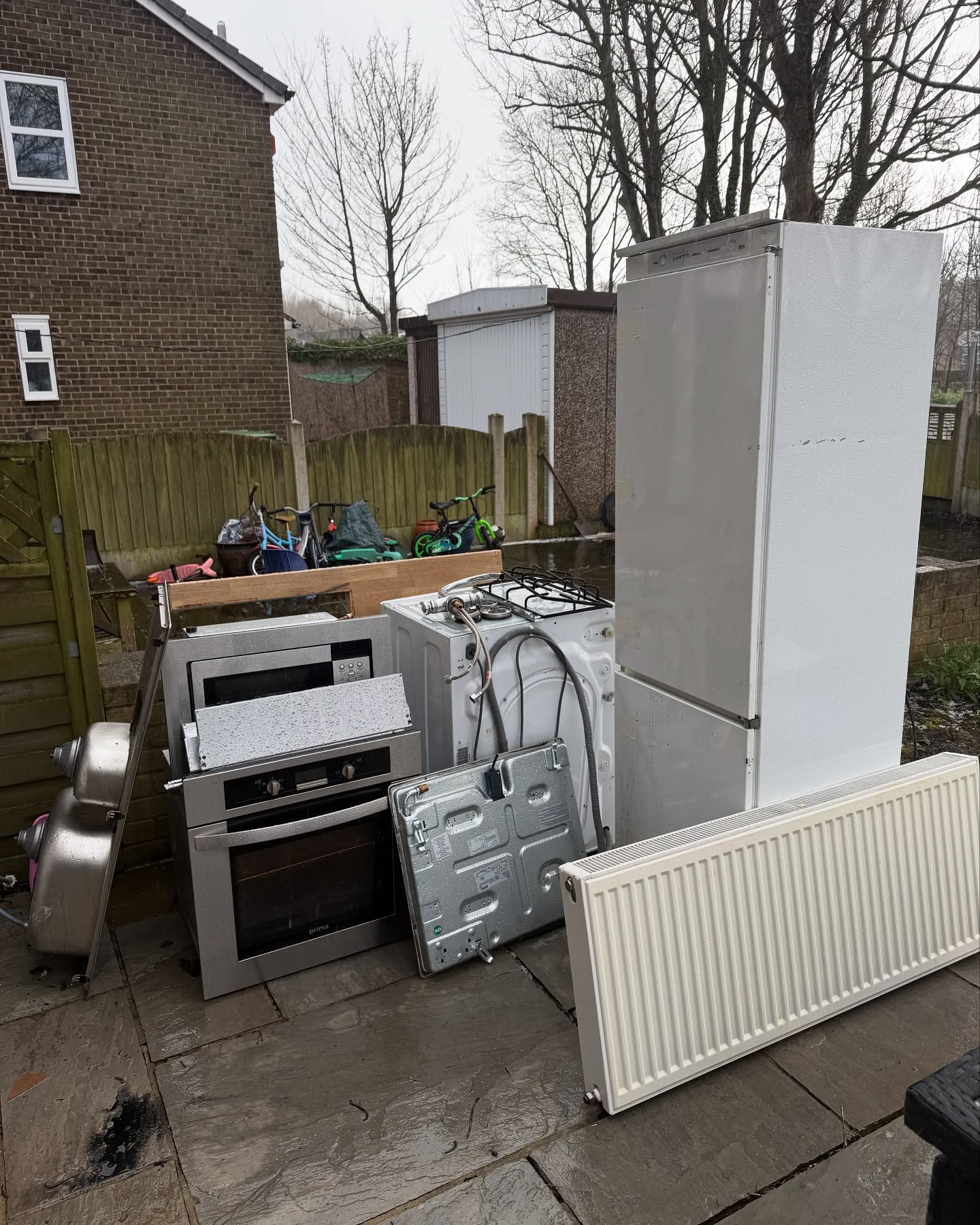 Household appliance ready to be cleared in West Yorkshire