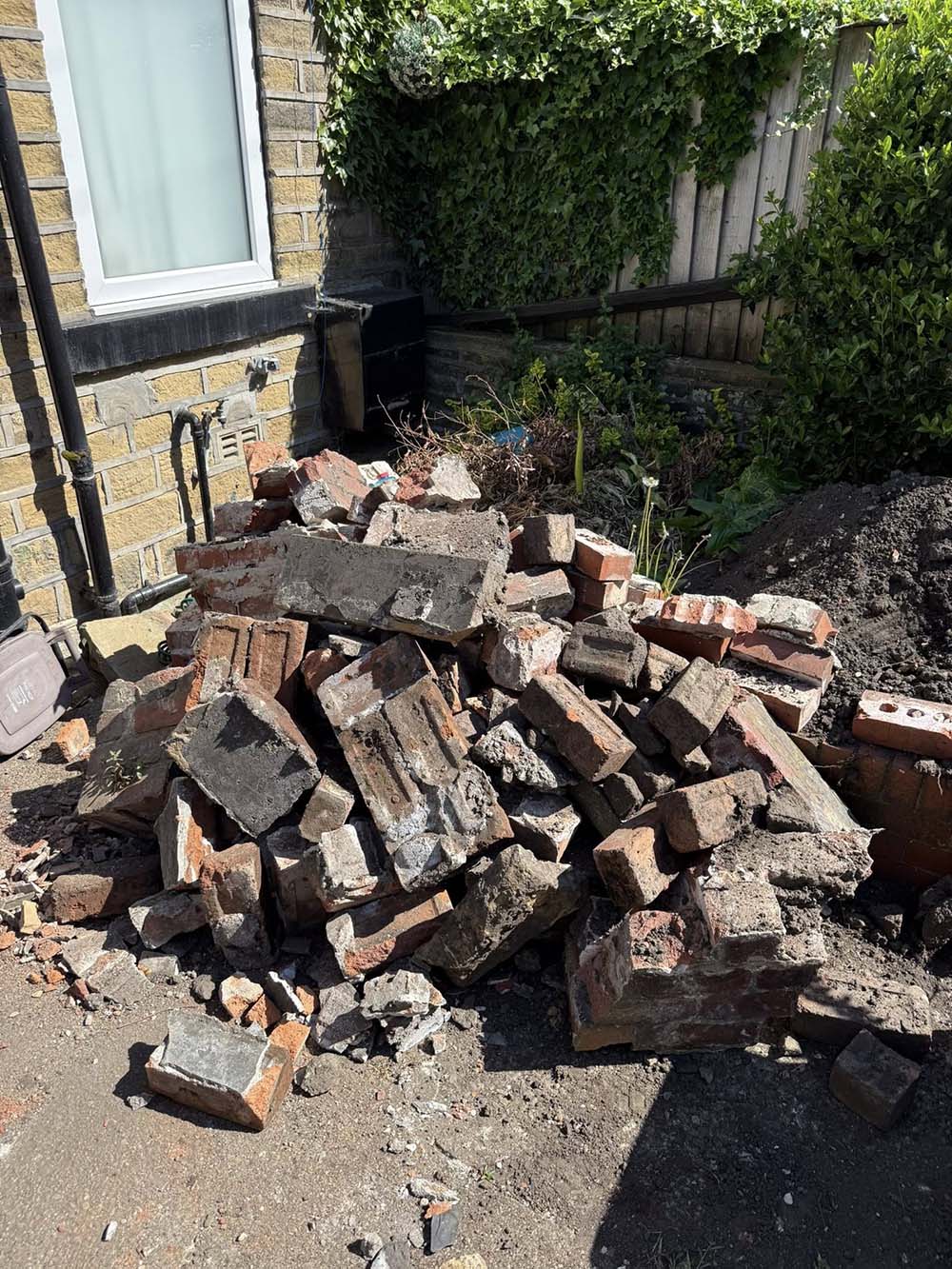 Brick waste clearance in West Yorkshire